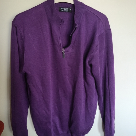 Marx & Dutch men's purple sweater XL NWOT - Picture 1 of 2